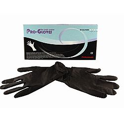 Γάντια Latex μαύρα ανθεκτικά ProGloves