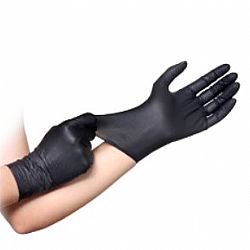 Γάντια νιτριλίου μαύρα
