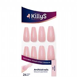 Νύχια Nail Tips Killys 24τεμ coffin pink
