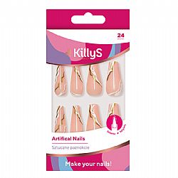 Νύχια Nail Tips Killys 24τεμ coffin goldwave