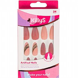 Νύχια Nail Tips Killys 24τεμ Golden brown